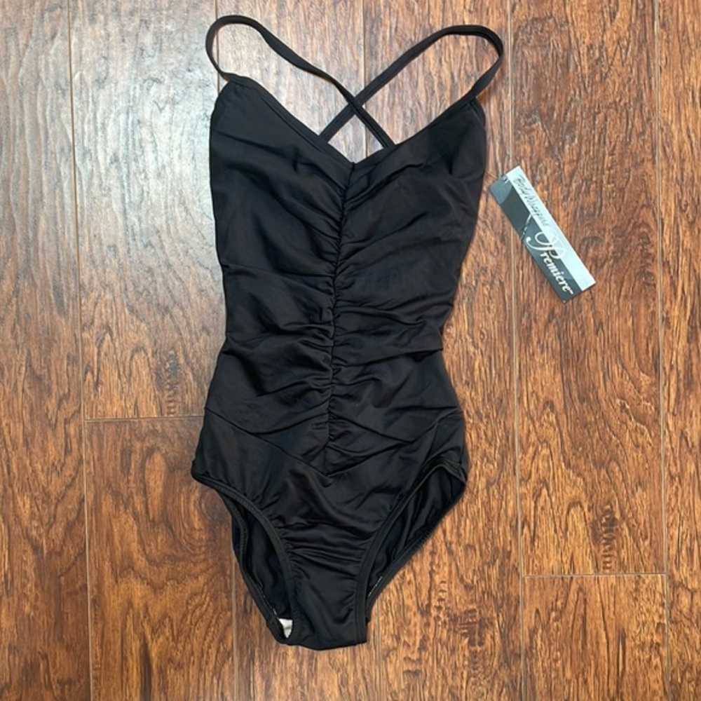 Body Wrappers Premiere #P522 shirred camisole leotard